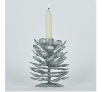 Bizzotto Christmas decorations P.CANDELA 1P PINEAL ARGENTO H10 in Silver One size