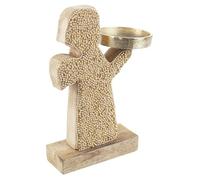 Bizzotto Christmas decorations P.CANDELA 1P VALBERG ANGELO NAT-ORO in Brown One size