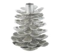Bizzotto Christmas decorations P.CANDELA1P PINEAL ARGENTO H14 in Silver One size