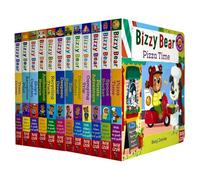 Bizzy Bear: Series 1 & 2 Collection - 12 Board Books Set by Benji Davies (Train Driver, Aeroplane Pilot, Ship’s Captain, Ambulance Rescue, Recycling Truck, Deep-Sea Diver, Zoo Ranger & More)