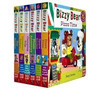 Bizzy Bear: Series 2 Collection - 6 Board Books Set by Benji Davies (Zoo Ranger, Dinosaur Safari, Camping Trip, Pirate Adventure, Space Rocket & Pizza Time)