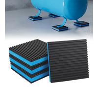 BJADE'S Anti-Vibration Isolation Rubber Pads,Heavy Duty EVA Pad for HVAC,Air Compressor,Air Conditioner,Washer and Dryer (4 x 4 x 7/8 inch)
