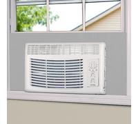 BJADE'S Window Air Conditioner Side Insulated Foam Panel, One-Piece Full Surround Panels Window Seal Kit, Summer and Winter Heat and Draft Insulating Grey