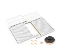 BJADE'S Window Air Conditioner Side Panels, 5000-14,000Btu, Adjustable Frame, Insulation Kit, Replacement for Room AC Accordion Filler Curtain, Universal Design, Heat Insulation