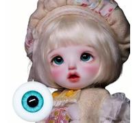 BJD Doll Eyes 1 Pairs Handmade DIY Doll Making Suitable for 1/3 1/4 1/6 BJD SD Dolls，V：50：16 mm