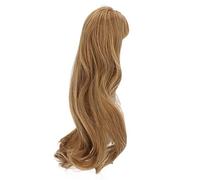 BJD Doll H Wig Soft High Temperature Silk Mesh Curly with Bangs 1/3 Linen Color /3, Which Is 21?24cm BJD Doll H WigBJD Doll HairBJD Doll WigBJD Doll H Wig 1/3BJD WigWig with Bangs