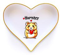 BJDAMAI Hamster Ring Holder Dish Tray, Gifts For Women Teens Girls, Hamster Lovers Themed Stuff Accessories Things Decor Merch, Home Room Ring Earrings Necklace Organizer Holder!