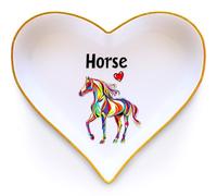 BJDAMAI Horse Ring Holder Dish Tray, Gifts For Women Teens Girls Kids, Horse Lovers Themed Stuff Accessories Things Decor Merch, Home Room Ring Earrings Necklace Organizer Holder!
