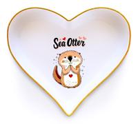 BJDAMAI Otter Ring Holder Dish Tray, Gifts For Women Teens Girls, Otter Lovers Themed Stuff Accessories Things Decor Merch, Home Room Ring Earrings Necklace Organizer Holder!