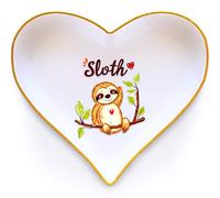BJDAMAI Sloth Ring Holder Dish Tray, Gifts For Women Teens Girls Kids, Sloth Lovers Themed Stuff Accessories Things Decor Merch, Home Room Ring Earrings Necklace Organizer Holder!
