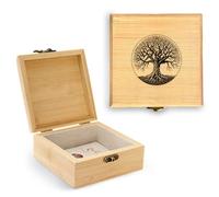 BJDAMAI Tree of Life Trinket Keepsake Decorative Jewelry Box, Gifts For Women, Tree hemed Decor Decorations, Home Room Ring Earrings Necklace Organizer Holder Vintage Wooden Box!