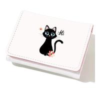 BJDAMAI Wallet For Teens Kids Girls Age 6,7,8,9,10,11,12, Small Slim Thin Mini Compact Women Wallet, Animal Lovers Gifts Stuff, Cash Card Coin Pocket Window For Female！, Cat, Modern