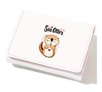 BJDAMAI Wallet For Teens Kids Girls Age 6,7,8,9,10,11,12, Small Slim Thin Mini Compact Women Wallet, Animal Lovers Gifts Stuff, Cash Card Coin Pocket Window For Female！, Otter, Modern