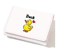 BJDAMAI Wallet For Teens Kids Girls Age 6,7,8,9,10,11,12, Small Slim Thin Mini Compact Women Wallet, Animal Lovers Gifts Stuff, Cash Card Coin Pocket Window For Female！, Duck, Modern