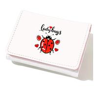 BJDAMAI Wallet For Teens Kids Girls Age 6,7,8,9,10,11,12, Small Slim Thin Mini Compact Women Wallet, Animal Lovers Gifts Stuff, Cash Card Coin Pocket Window For Female！, Ladybugs, Modern