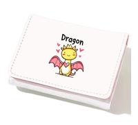 BJDAMAI Wallet For Teens Kids Girls Age 6,7,8,9,10,11,12, Small Slim Thin Mini Compact Women Wallet, Animal Lovers Gifts Stuff, Cash Card Coin Pocket Window For Female！, Dragon, Modern