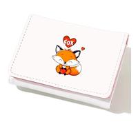 BJDAMAI Wallet For Teens Kids Girls Age 6,7,8,9,10,11,12, Small Slim Thin Mini Compact Women Wallet, Animal Lovers Gifts Stuff, Cash Card Coin Pocket Window For Female！, Fox, Modern