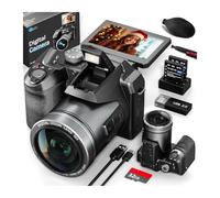 BJdfgE Digital Camera 4K 64MP 16X Flip Suitable, For Photography Beginners Easy To Learn And Operate