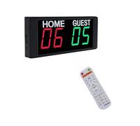 BJdfgE Magnetic Battery Powered Electronic Scoreboard With Remote, Portable Mini Digital LED Table Score Keeper, 1.5"(Green)