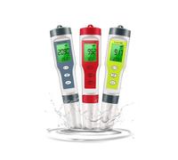 BJdfgE Multifunctional PH Meter Waterproof Water Quality Tester PH/TDS/EC/Temp Detector Test Pen With Backlight For Aquarium Pool(PH EC Temp)