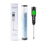 BJdfgE Soil EC Tester 0.00~10.00mS/cm Conductivity PH Meter Detachable Probe Automatic Temperature Compensation(Orange)