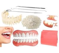 BJDTY DIY Denture Combinations,Denture Set，Making Partial dentures and Full dentures kit DIY Simulation Practice Making dentures, Equipped with Tool kit and Temporary Teeth