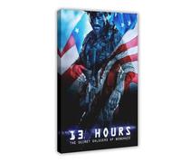 BJESWX 13 Hours The Secret Soldiers of Benghazi Canvas Poster Wall Art Decor Print Picture Paintings for Living Room Bedroom Decoration 24x36inch(60x90cm)