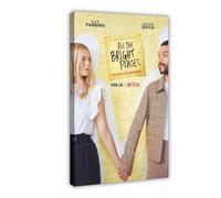 BJESWX All The Bright Places Canvas Poster Bedroom Decor Landscape Office Room Decor Gift 16x24inch(40x60cm)