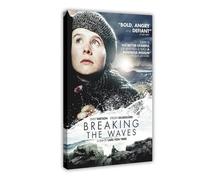 BJESWX Breaking The Waves Canvas Poster Bedroom Decor Landscape Office Room Decor Gift 20x30inch(50x75cm)