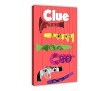 BJESWX Clue Movie Poster Canvas Poster Wall Art Decor Print Picture Paintings for Living Room Bedroom Decoration 12x18inch(30x45cm)