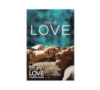 BJESWX Crazy, Stupid, Love. Canvas Poster Wall Art Decor Print Picture Paintings for Living Room Bedroom Decoration 12x18inch(30x45cm)