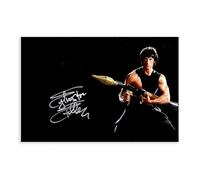 BJESWX Sylvester Stallone Canvas Poster Bedroom Decor Landscape Office Room Decor Gift 16x24inch(40x60cm)