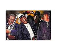 BJESWX The Best Artist Blues Music Players Hall of Fame Canvas Poster Bedroom Decor Landscape Office Room Decor Gift 24x36inch(60x90cm)