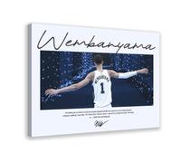 BJESWX Victor Wembanyama Poster Canvas Poster Bedroom Decor Landscape Office Room Decor Gift 16x24inch(40x60cm)
