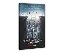 BJESWX What Happened to Monday Canvas Poster Bedroom Decor Landscape Office Room Decor Gift 12x18inch(30x45cm)