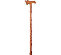 BJH Solid Wood Walking Stick, Walking Cane for Rollator Wooden Walking Cane Stick Old Man Walker Walking Rod Solid Wood Crutches for Men Hiking