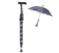 BJH Walking Stick with Light Adjustable Crutch Intelligent Elderly Umbrella Walking Cane Aluminum Walking Aid Unisex for Elderly As Gift