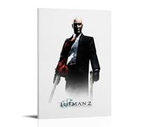 BJHIHSX Agent 47 Main Character Black & White Fanart Poster Decorative Painting Canvas Wall Posters And Art Picture Print Modern Family Bedroom Decor Posters 08x12inch(20x30cm)