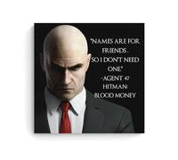 BJHIHSX Hitman Agent 47 Main Character Classic Art Poster Decorative Painting Canvas Wall Posters And Art Picture Print Modern Family Bedroom Decor Posters 28x28inch(70x70cm)