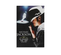 BJHIHSX Michael Jackson Black White Fan Art Poster Decorative Painting Canvas Wall Art Living Room Poster Bedroom Painting 08 x 12 Inch (20 x 30 cm)