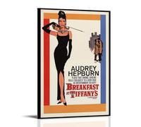 BJHIHSX Movie Breakfast at Tiffany's Heroine Art Poster Decorative Painting Canvas Wall Posters And Art Picture Print Modern Family Bedroom Decor Posters 08x12inch(20x30cm)