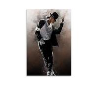 BJHIHSX Singer Dancer Michael Jackson Black & White Art Poster Decorative Painting Canvas Wall Posters And Art Picture Print Modern Family Bedroom Decor Posters 12x18inch(30x45cm)