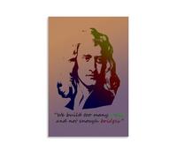 BJHIHSX Sir Isaac Newton Character Quote Art Poster Decorative Painting Canvas Wall Posters And Art Picture Print Modern Family Bedroom Decor Posters 12x18inch(30x45cm)