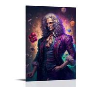 BJHIHSX Sir Isaac Newton Colorful Art Poster Decorative Painting Canvas Wall Posters And Art Picture Print Modern Family Bedroom Decor Posters 08x12inch(20x30cm)