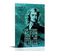 BJHIHSX Sir Isaac Newton Gravity Character Art Poster Poster Decorative Painting Canvas Wall Posters And Art Picture Print Modern Family Bedroom Decor Posters 20x30inch(50x75cm)