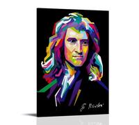 BJHIHSX Sir Isaac Newton Modern Pop Art Poster Decorative Painting Canvas Wall Posters And Art Picture Print Modern Family Bedroom Decor Posters 12x18inch(30x45cm)