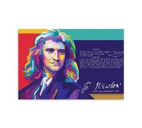BJHIHSX Sir Isaac Newton Pop Art Poster Poster Decorative Painting Canvas Wall Posters And Art Picture Print Modern Family Bedroom Decor Posters 16x24inch(40x60cm)