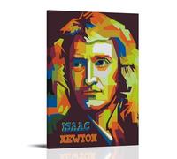 BJHIHSX Sir Isaac Newton Pop Fan Art Poster Decorative Painting Canvas Wall Posters And Art Picture Print Modern Family Bedroom Decor Posters 12x18inch(30x45cm)