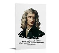 BJHIHSX Sir Isaac Newton Quote Art Poster Poster Decorative Painting Canvas Wall Posters And Art Picture Print Modern Family Bedroom Decor Posters 16x24inch(40x60cm)