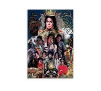 BJHIHSX Star Michael Jackson Collective Art Poster Decorative Painting Canvas Wall Art Living Room Poster Bedroom Painting 12 x 18 Inch (30 x 45 cm)
